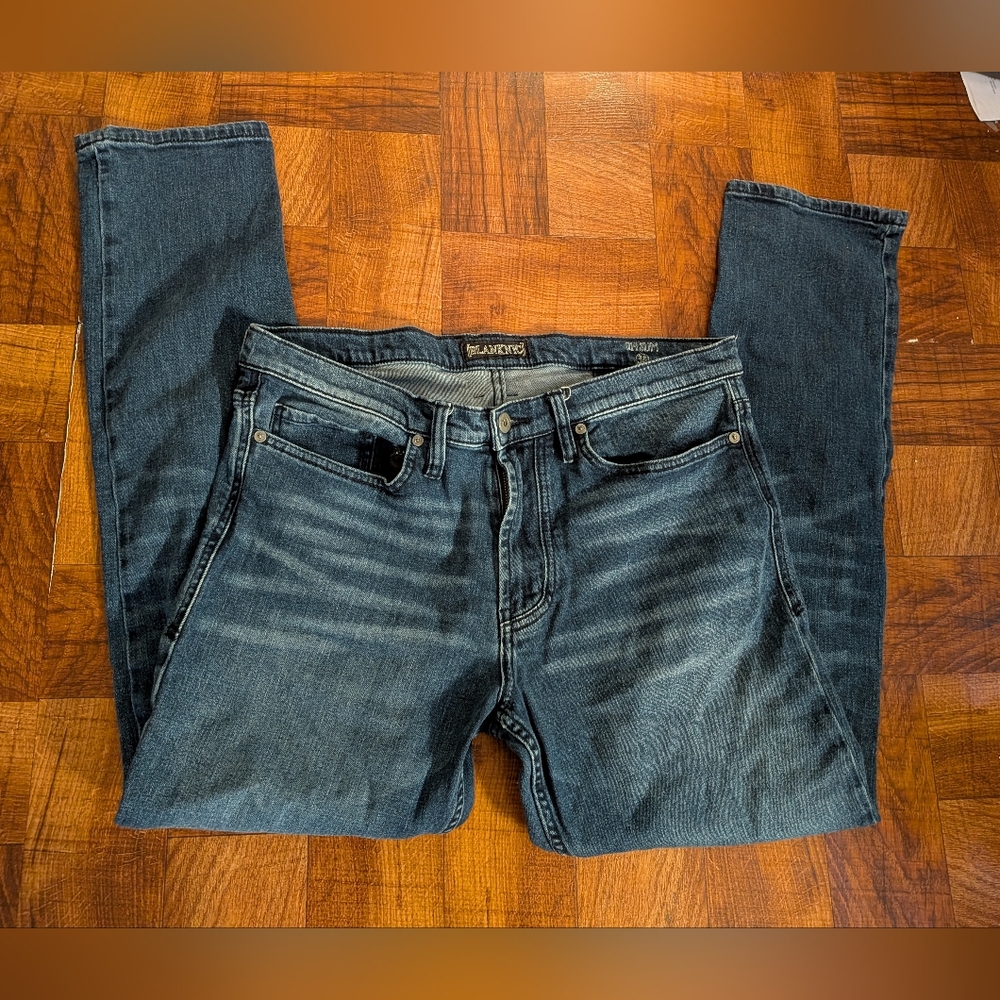 Blank NYC 014 Slim Straight Leg Men's Dark Blue Jeans Size 34 Waist